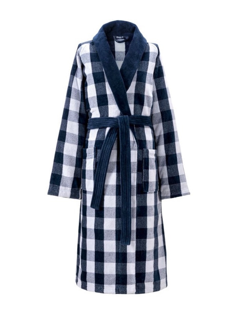 Hästens NWT Blue-Check Terry Cloth Bathrobe size Small